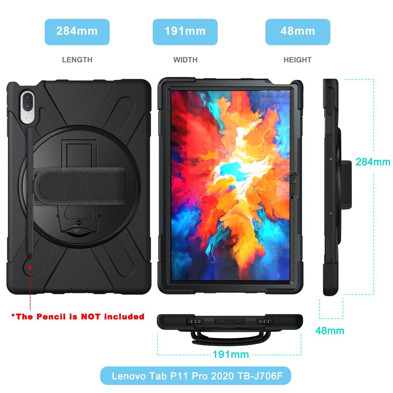Load image into Gallery viewer, Lenovo Tablet 10.1" Inch Tab M10 HD 2nd Gen (TB-X306) 360 Rotation Heavy Duty Kid Friendly Handle Case - Polar Tech Australia