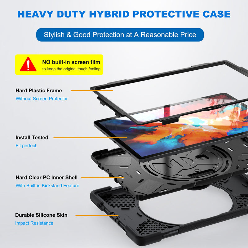 Load image into Gallery viewer, Lenovo Tab P11 Pro 2020 11.5" Inch Tablet (TB-J706 & TB-J716) 360 Rotation Heavy Duty Kid Friendly Handle Case - Polar Tech Australia