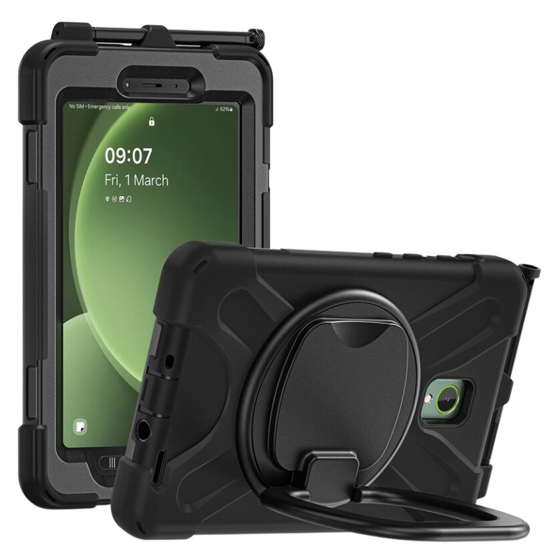Load image into Gallery viewer, Samsung Galaxy Tab Active 3 (2020) & Active 5 (2024) 8.0" - Heavy Duty 360 Degree Rotate Stand Hand Holder Case - i-Station Mobile Phone & Electronic Device Repair and Accessories
