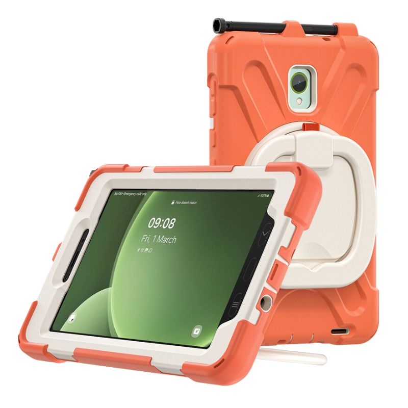 Load image into Gallery viewer, Samsung Galaxy Tab Active 3 (2020) & Active 5 (2024) 8.0" - Heavy Duty 360 Degree Rotate Stand Hand Holder Case - i-Station Mobile Phone & Electronic Device Repair and Accessories