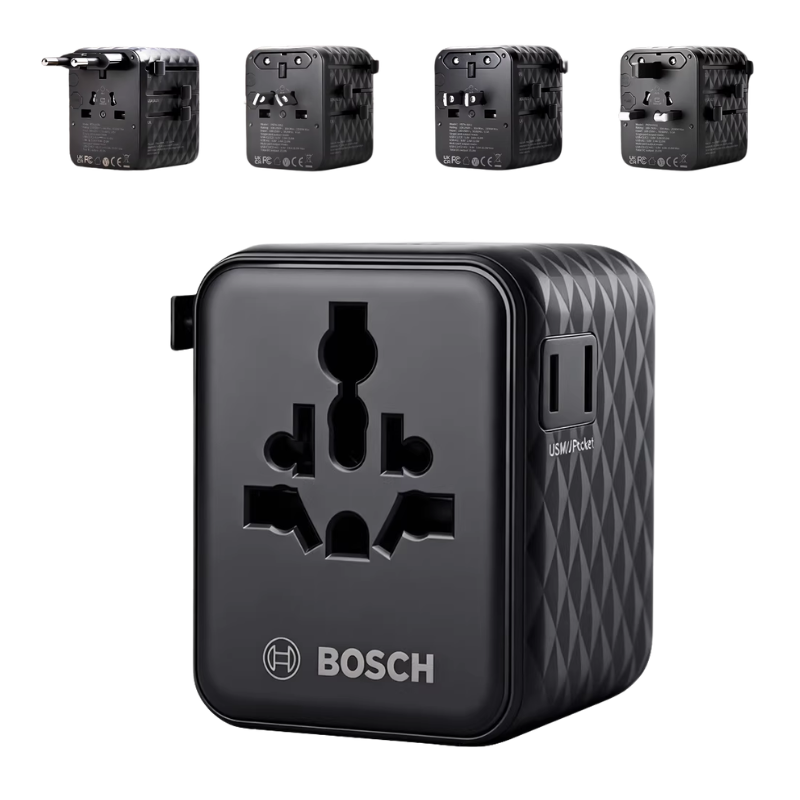 Load image into Gallery viewer, Bosch Compact Global Universal Travel Adapter Socket - i-Station Mobile Phone & Electronic Device Repair and Accessories
