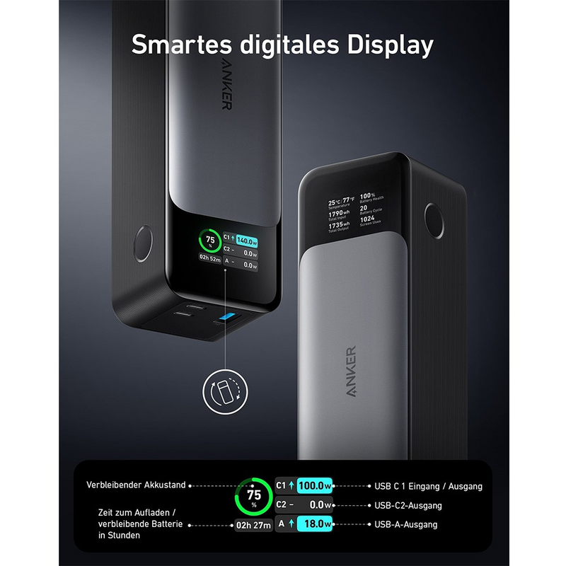 Load image into Gallery viewer, Anker 737 24,000mAh Power Bank Gen 2 (A1289011) - i-Station Mobile Phone & Electronic Device Repair and Accessories