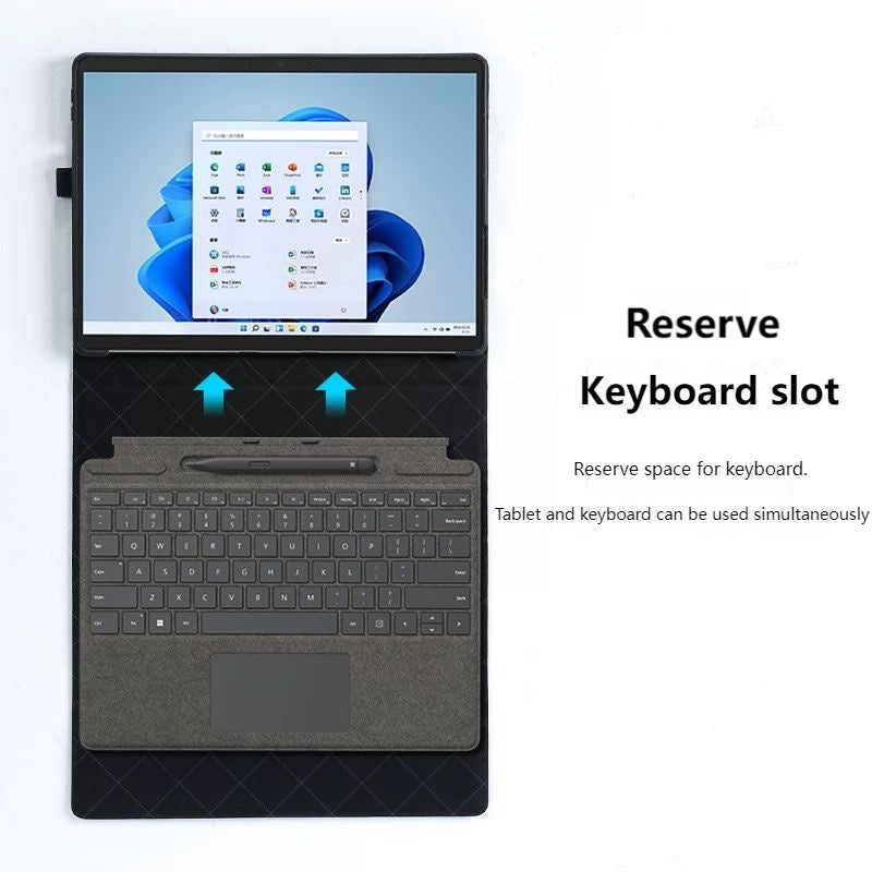 Load image into Gallery viewer, Microsoft Surface Pro X (1876) - Business Full Covered Shockproof Slim Tablet Case - i-Station Mobile Phone & Electronic Device Repair and Accessories