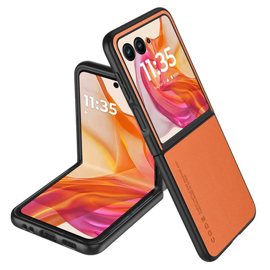 Motorola Moto Razr 40/Ultra - Soft Edged Matte Synthetic Leather Essentials Series Case - i-Station Mobile Phone & Electronic Device Repair and Accessories