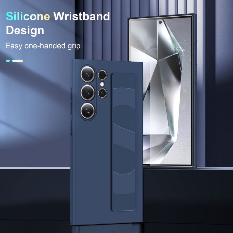 Load image into Gallery viewer, Samsung Galaxy A54 5G (SM-A546) - Full Coverage Soft Liquid Silicone Essentials Series Case With Wrist - i-Station Mobile Phone & Electronic Device Repair and Accessories