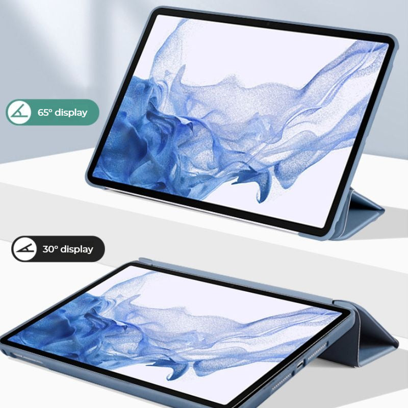 Load image into Gallery viewer, Samsung Galaxy Tab S7 Plus/S8 Plus/S9 Plus - Foldable Solid Color Liquid Silicone Ultra-thin Soft Case - i-Station Mobile Phone & Electronic Device Repair and Accessories