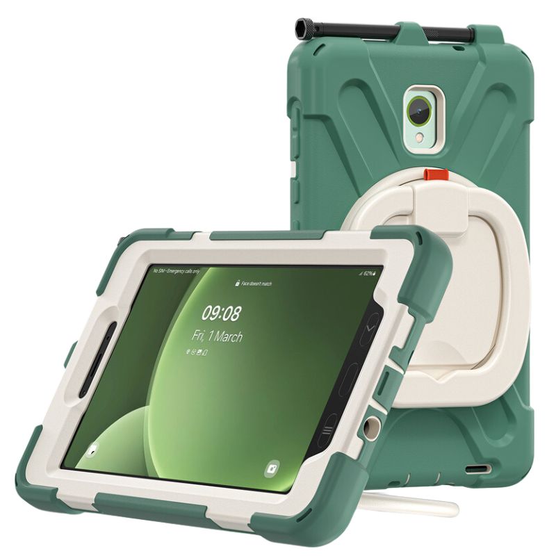 Load image into Gallery viewer, Samsung Galaxy Tab Active 3 (2020) & Active 5 (2024) 8.0" - Heavy Duty 360 Degree Rotate Stand Hand Holder Case - i-Station Mobile Phone & Electronic Device Repair and Accessories