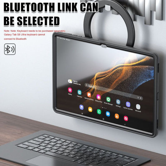 Samsung Galaxy Tab S8 Ultra & S9 Ultra 14.6" - 360 Degree Rotate Shockproof Heavy Duty Tough Ring Holder Stand Case Cover With  Pen Holder - i-Station Mobile Phone & Electronic Device Repair and Accessories