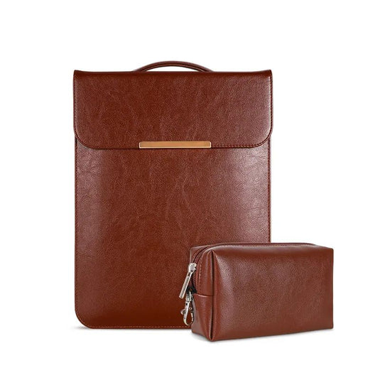 Microsoft Surface Pro X (1876) 13” - PU Leather Handheld Inner Bag With Power Adapter Pouch - i-Station Mobile Phone & Electronic Device Repair and Accessories