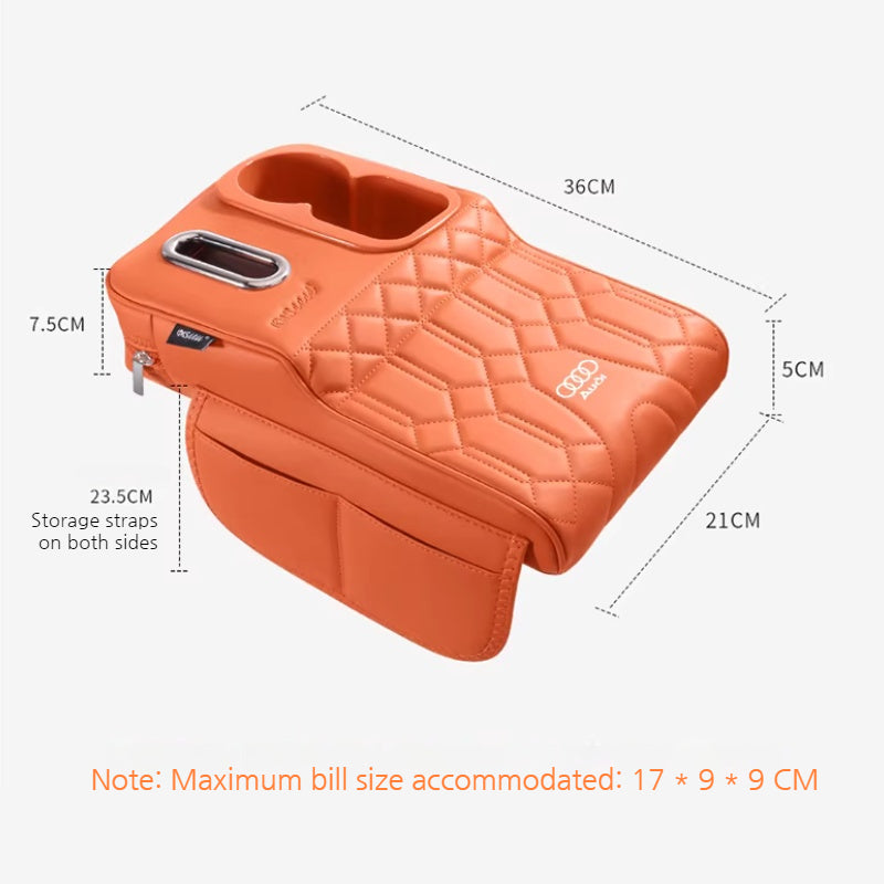 Load image into Gallery viewer, Audi Car Multi-Functional Leather Armrest Box Heightening Pad for A4L, A6L, A3, A5, A7, Q5L, Q3, Q6, Q7