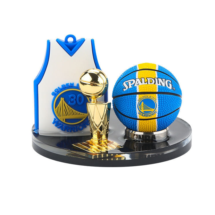 Load image into Gallery viewer, Car Dashboard Ornament Set Creative NBA Basketball Star Themed with Matching Interior Mat - i-Station Mobile Phone & Electronic Device Repair and Accessories
