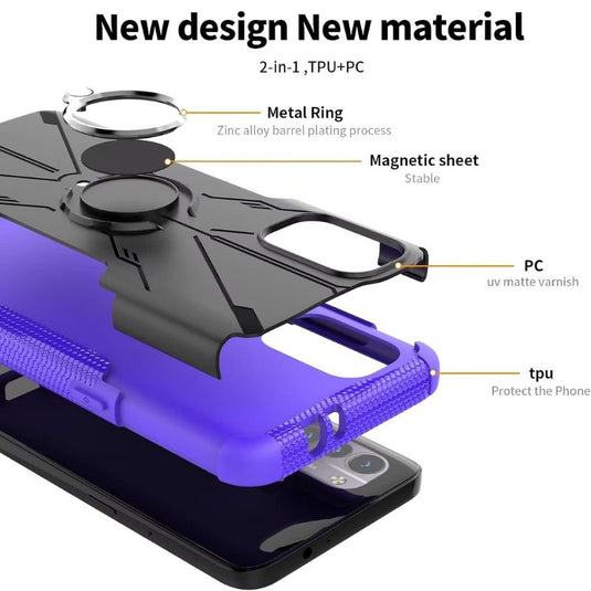 Nokia G11/G21 - 360-Degree Rotatable Bracket Car Magsafe Heavy Duty Series case - i-Station Mobile Phone & Electronic Device Repair and Accessories