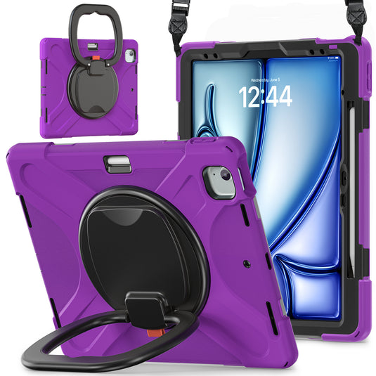 Lenovo Tab M11 11.0" 2024 (TB-330XU/330FU) - Multifunctional Shockproof Heavy Duty Series Case With Shoulder Strap - i-Station Mobile Phone & Electronic Device Repair and Accessories