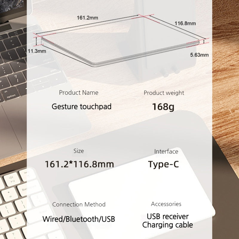 Load image into Gallery viewer, Multifunctional Tri-Mode Bluetooth Gesture Touchpad for Laptop - i-Station Mobile Phone & Electronic Device Repair and Accessories