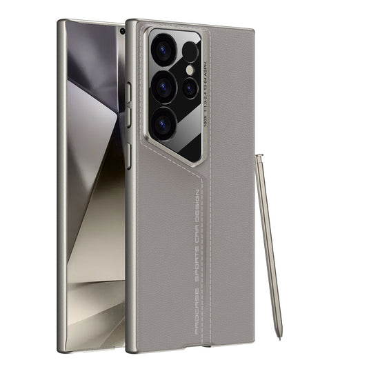 Samsung Galaxy S23 Ultra - Blade-style PU Leather Shockproof Essential Series Case - i-Station Mobile Phone & Electronic Device Repair and Accessories