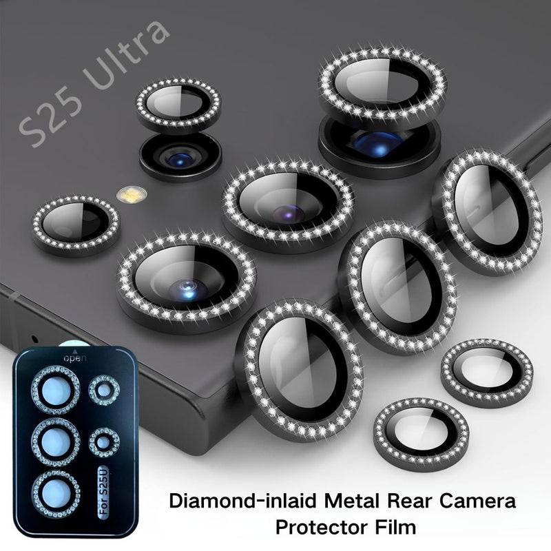 Load image into Gallery viewer, Samsung Galaxy S4/Plus/Ultra - Diamond-inlaid Metal Rear Camera Protector Film - i-Station Mobile Phone & Electronic Device Repair and Accessories