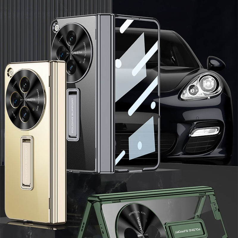 Load image into Gallery viewer, OPPO Find N3 (CPH2499) - Electroplated Frame All-in-One Case and Film Stand Series Case - i-Station Mobile Phone & Electronic Device Repair and Accessories