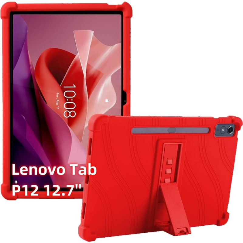 Load image into Gallery viewer, Lenovo Tab P12 12.7" 2023 (TB-371FC) - Silicone Stand Heavy Duty Series Case - i-Station Mobile Phone & Electronic Device Repair and Accessories