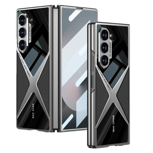 Samsung Galaxy Z Fold3 (SM-F926) - Electroplated Shell Film Integrated PU Leather Shockproof Case - i-Station Mobile Phone & Electronic Device Repair and Accessories