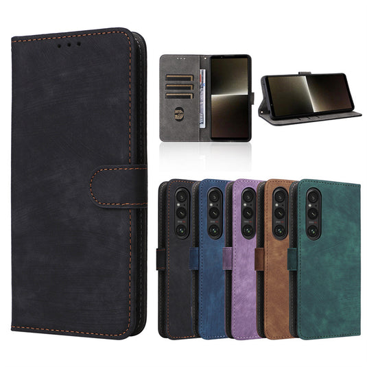 Sony Xperia 10 VI - Business PU Leather Wallet Series Stand Case With a lanyard - i-Station Mobile Phone & Electronic Device Repair and Accessories