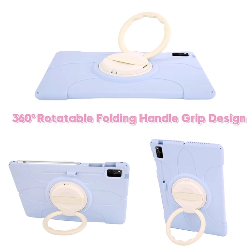 Load image into Gallery viewer, Lenovo Tab P12 12.7" 2023 (TB370/TB371) - 360° Rotating Wristband Stand Shockproof Heavy-Duty Case With Shoulder Strap - i-Station Mobile Phone & Electronic Device Repair and Accessories