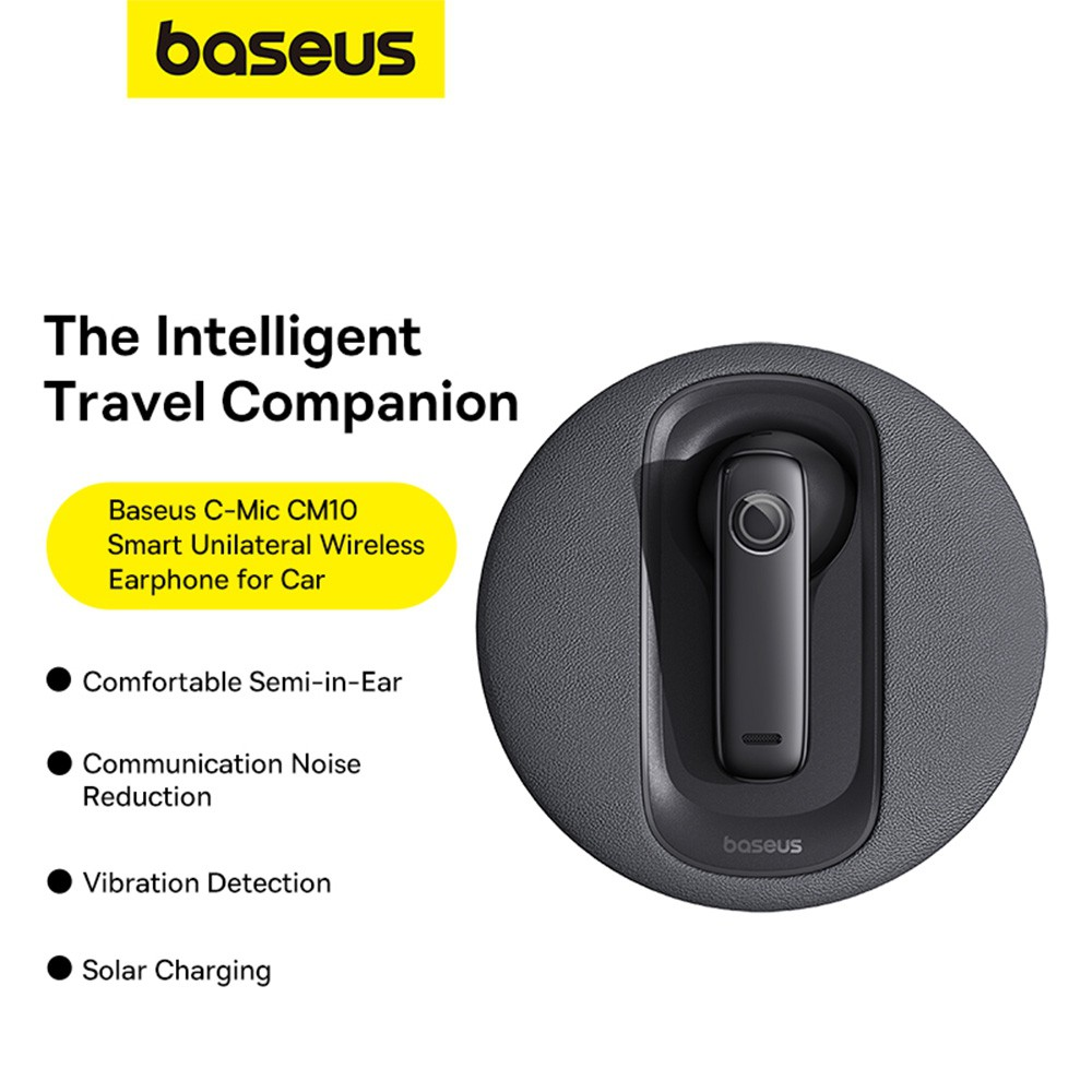 Baseus C-Mic CM10 Smart Unilateral Wireless Earphone for Car - i-Station Mobile Phone & Electronic Device Repair and Accessories