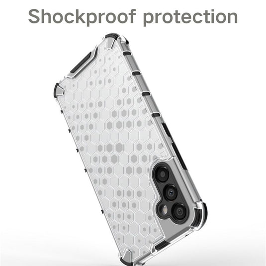 Samsung Galaxy A15 4G (SM-A155)/5G (SM-A156) - Honeycomb Transparent Shockproof Protection Heavy Duty Series Case - i-Station Mobile Phone & Electronic Device Repair and Accessories