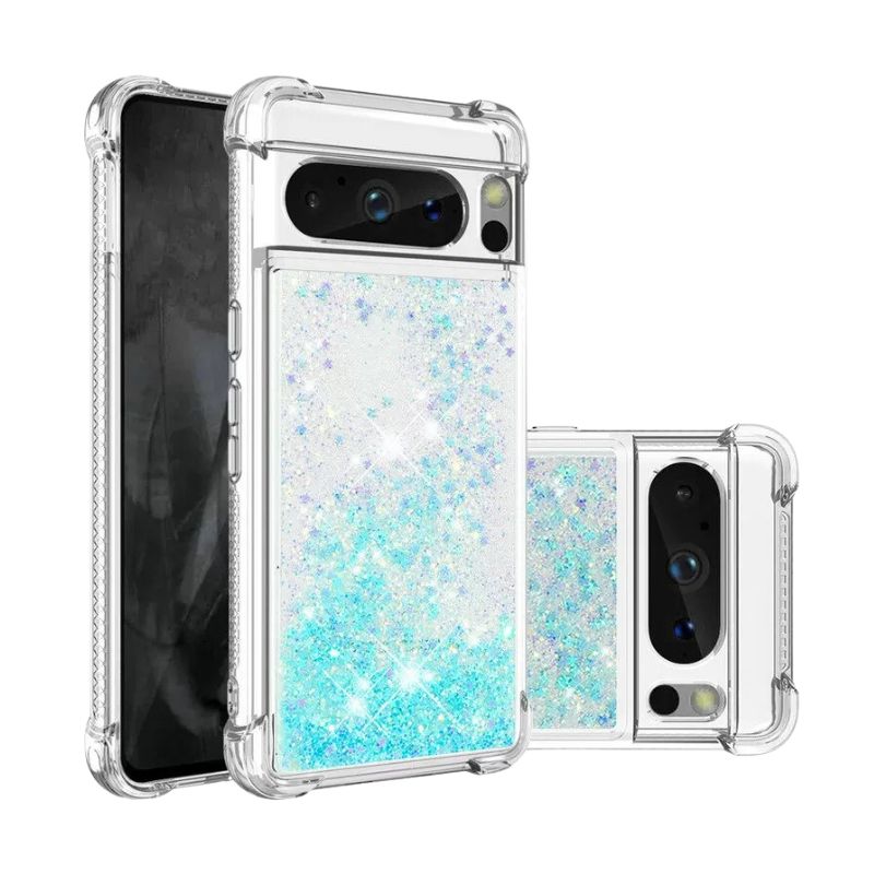 Load image into Gallery viewer, Google Pixel 7A - Transparent Glitter Liquid Sand Fashion-Forward Series Case - i-Station Mobile Phone & Electronic Device Repair and Accessories