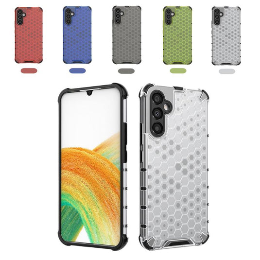 Samsung Galaxy A15 4G (SM-A155)/5G (SM-A156) - Honeycomb Transparent Shockproof Protection Heavy Duty Series Case - i-Station Mobile Phone & Electronic Device Repair and Accessories