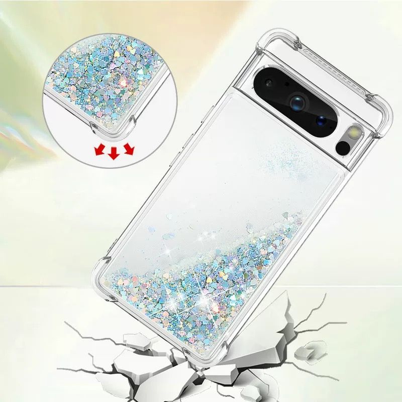 Load image into Gallery viewer, Google Pixel 7A - Transparent Glitter Liquid Sand Fashion-Forward Series Case - i-Station Mobile Phone & Electronic Device Repair and Accessories