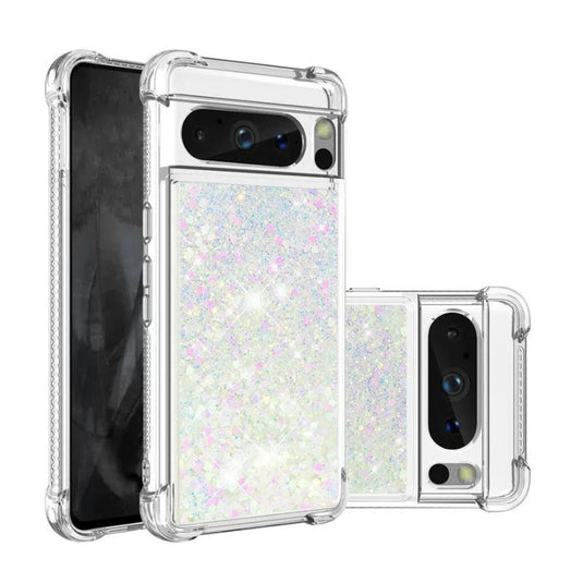 Google Pixel 7A - Transparent Glitter Liquid Sand Fashion-Forward Series Case - i-Station Mobile Phone & Electronic Device Repair and Accessories