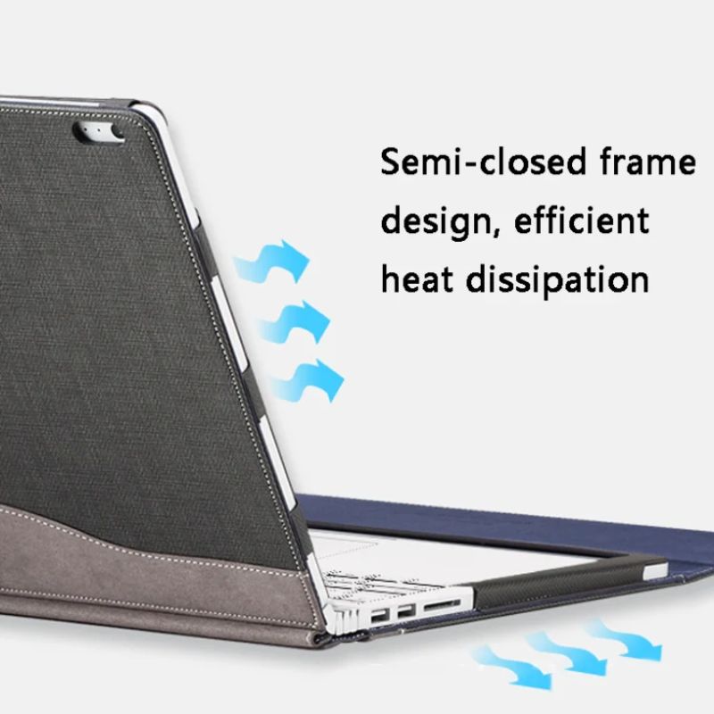 Microsoft Surface Book 2/3 Gen 15" - PU Leather Detachable Laptop Stand Protective Sleeves Case - i-Station Mobile Phone & Electronic Device Repair and Accessories