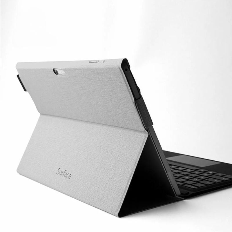Microsoft Surface Pro 4/5/6/7 - PU Leather Foldable Stand Case - i-Station Mobile Phone & Electronic Device Repair and Accessories