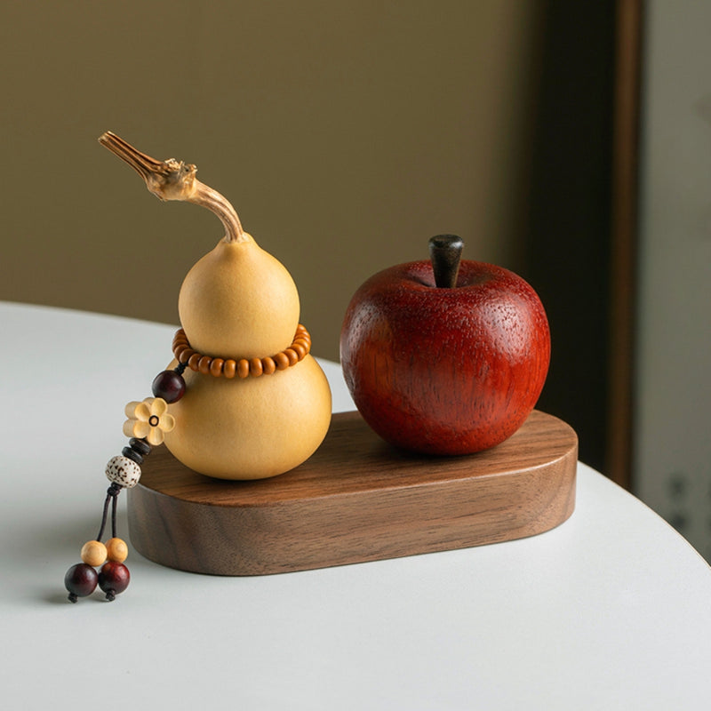 Load image into Gallery viewer, Natural Gourd Plum Blossom Pendant Walnut Wood Base Car Dashboard Ornament Handmade Carving Premium Gift - i-Station Mobile Phone & Electronic Device Repair and Accessories