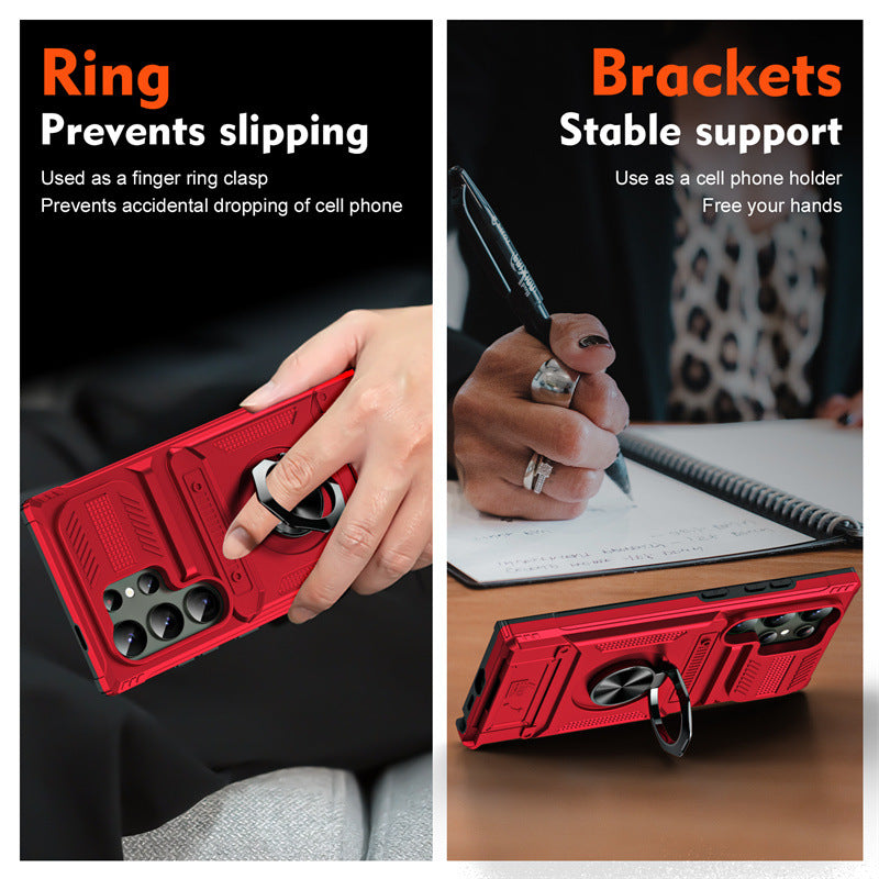 Load image into Gallery viewer, Samsung Galaxy A36 (SM-A366) - Hidden Slot Ring Stand Series Case - i-Station Mobile Phone & Electronic Device Repair and Accessories