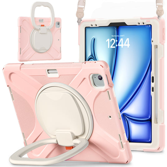 Lenovo Tab M11 11.0" 2024 (TB-330XU/330FU) - Multifunctional Shockproof Heavy Duty Series Case With Shoulder Strap - i-Station Mobile Phone & Electronic Device Repair and Accessories