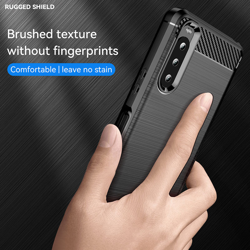 Load image into Gallery viewer, Sony Xperia XZ3 - Drawing Series Carbon Fiber Shockproof TPU Heavy Duty Series Case - i-Station Mobile Phone & Electronic Device Repair and Accessories