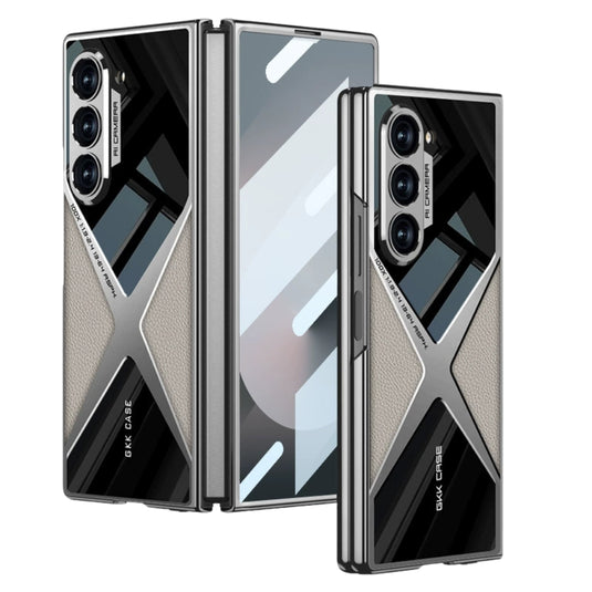Samsung Galaxy Z Fold3 (SM-F926) - Electroplated Shell Film Integrated PU Leather Shockproof Case - i-Station Mobile Phone & Electronic Device Repair and Accessories