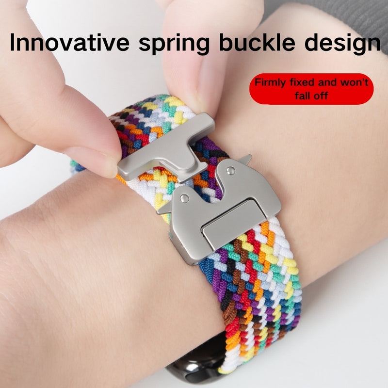 Load image into Gallery viewer, Apple Watch Series 1/2/3/4/5/6/SE/7/8/9/10/Ultra - Parachute Buckle Nylon Braided Loop Watch Band - i-Station Mobile Phone & Electronic Device Repair and Accessories