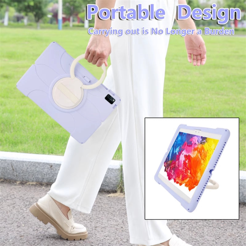 Load image into Gallery viewer, Lenovo Tab P12 12.7" 2023 (TB370/TB371) - 360° Rotating Wristband Stand Shockproof Heavy-Duty Case With Shoulder Strap - i-Station Mobile Phone & Electronic Device Repair and Accessories