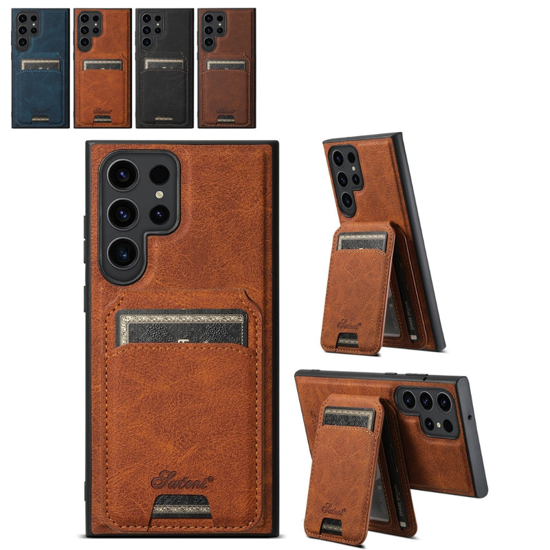 Load image into Gallery viewer, Samsung Galaxy S22/Plus/Ultra - Business Detachable Magnetic Leather Card Holder Stand Case - i-Station Mobile Phone & Electronic Device Repair and Accessories