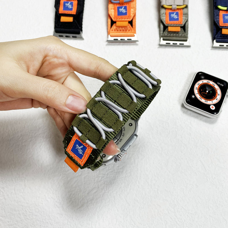 Load image into Gallery viewer, Apple Watch Series 1/2/3/4/5/6/SE/7/8/9/10/Ultra - Velcro Sports Nylon Watch Band - i-Station Mobile Phone & Electronic Device Repair and Accessories
