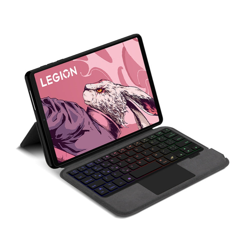 Load image into Gallery viewer, Lenovo Tab Legion Y700 8.8" inch 2022/2023/2025 (1st/2nd/3rd/4th) - Black Magnetic Flip Bluetooth Integrated Keyboard Case With Backlight and TouchPad - i-Station Mobile Phone & Electronic Device Repair and Accessories