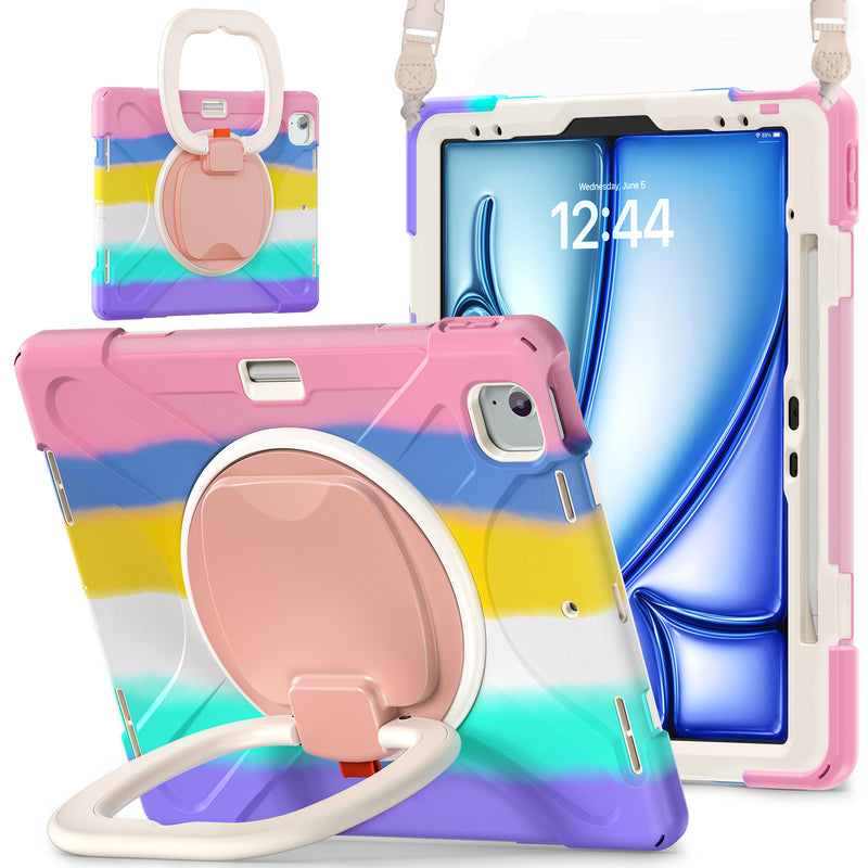 Load image into Gallery viewer, Lenovo Tab M11 11.0" 2024 (TB-330XU/330FU) - Multifunctional Shockproof Heavy Duty Series Case With Shoulder Strap - i-Station Mobile Phone & Electronic Device Repair and Accessories