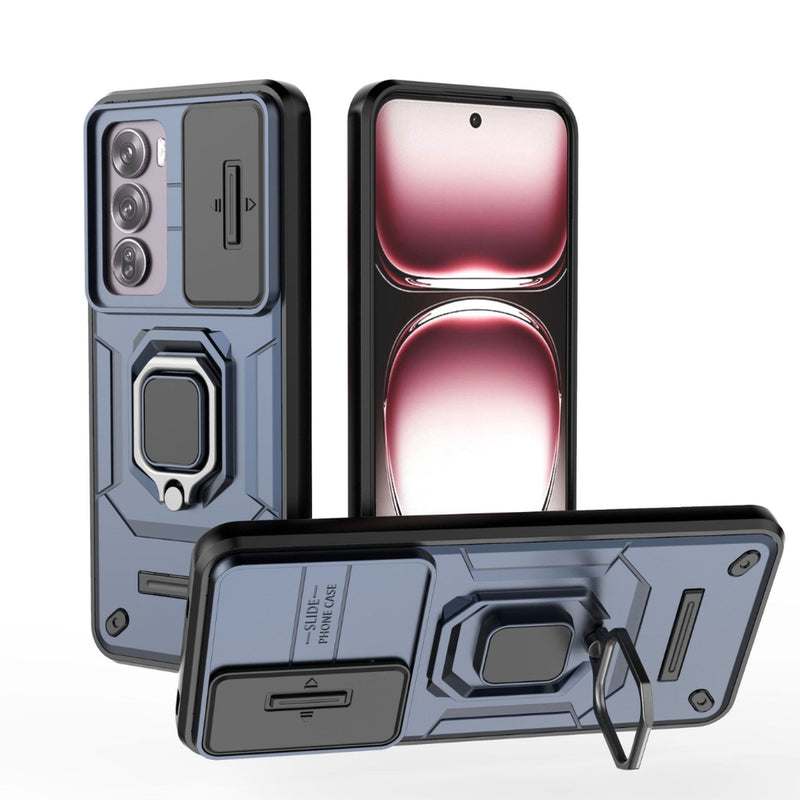 Load image into Gallery viewer, OPPO Reno 12 5G (CPH2625) - Battle Bear Lens Push Window Mechanics Series Case With Finger Ring Stand - i-Station Mobile Phone & Electronic Device Repair and Accessories