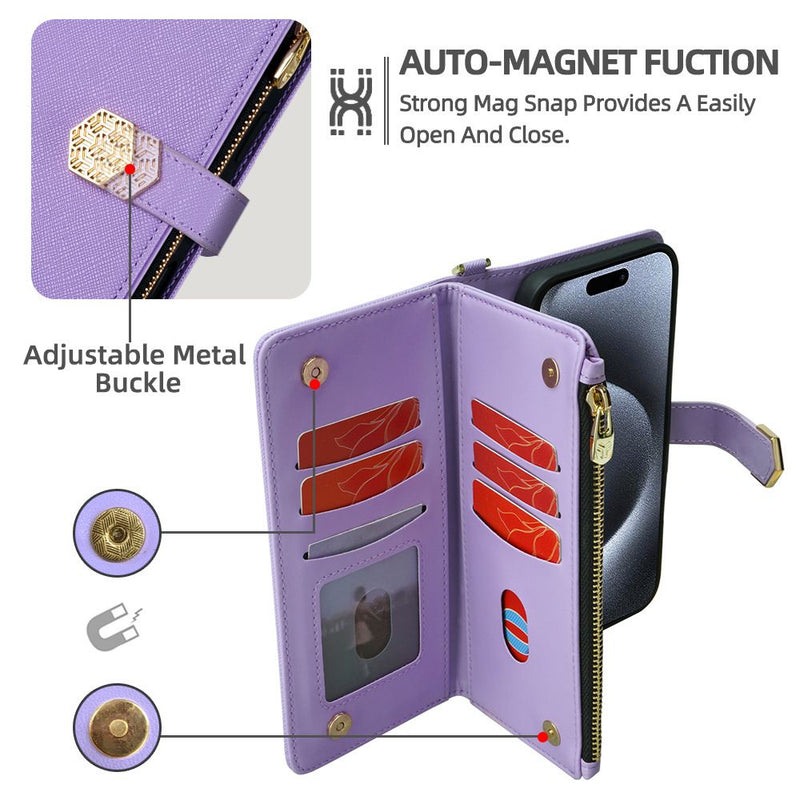 Load image into Gallery viewer, Sony Xperia Ace II - Women's Crossbody PU Leather Wallet Series Case With Metal Chain - i-Station Mobile Phone & Electronic Device Repair and Accessories