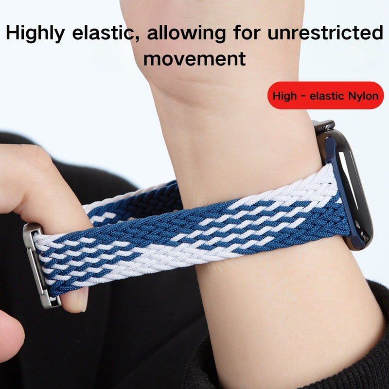 Load image into Gallery viewer, Apple Watch Series 1/2/3/4/5/6/SE/7/8/9/10/Ultra - Parachute Buckle Nylon Braided Loop Watch Band - i-Station Mobile Phone & Electronic Device Repair and Accessories