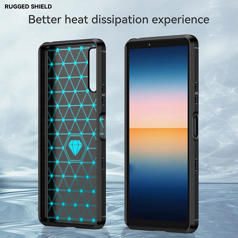 Load image into Gallery viewer, Sony Xperia XZ3 - Drawing Series Carbon Fiber Shockproof TPU Heavy Duty Series Case - i-Station Mobile Phone & Electronic Device Repair and Accessories