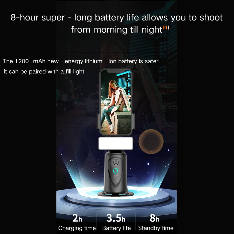Load image into Gallery viewer, Q9 Smart Tracking Gimbal 360° Face Tracking Stabilizer Live Streaming Magic Device Phone Desktop Stand - i-Station Mobile Phone & Electronic Device Repair and Accessories