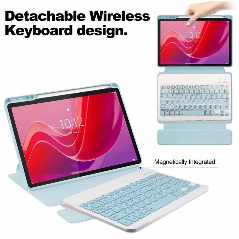 Load image into Gallery viewer, Lenovo Tab M11 11.0" 2024 (TB-330XU/330FU) - Detachable Wireless Touchpad Keyboard Case With RGB Backlight - i-Station Mobile Phone & Electronic Device Repair and Accessories